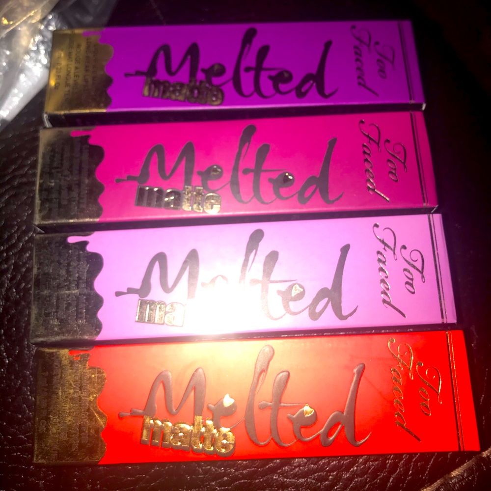 Matt liquid lipsticks too faced melted brand